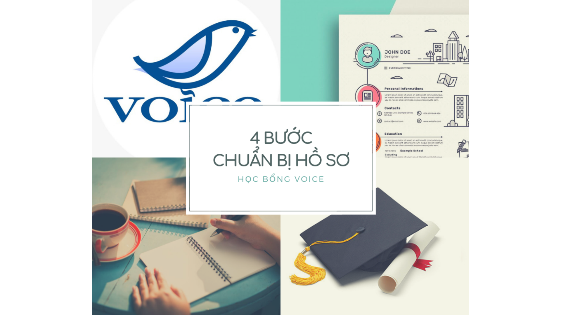 (Tiếng Việt) 4 bước chuẩn bị hồ sơ Học bổng Xã hội Dân sự VOICE